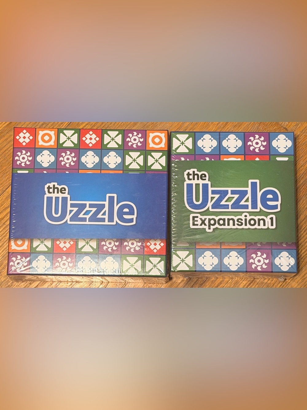 The Uzzle Party Game - Puzzle Matching Game (Blue & Green) expansion pack
